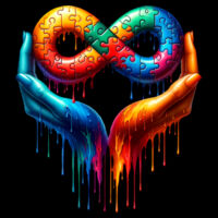 Uniquism love spectrum tee - AS Colour Mens Heavy Crew Design