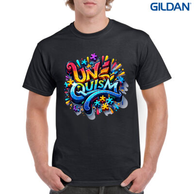 Uniquism graffiti puzzle piece  - Gildan Mens Heavy Cotton T-Shirt Thumbnail