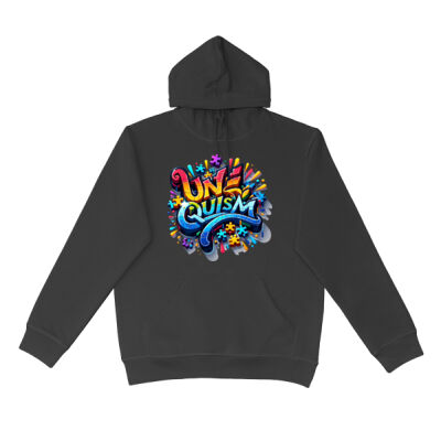 Uniquism graffiti puzzle piece  - Urban Collab Mens The Broad Hoodie Thumbnail