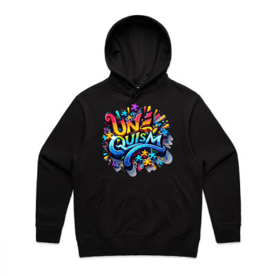 Uniquism graffiti puzzle piece  - AS Colour Mens Heavy Hood Thumbnail