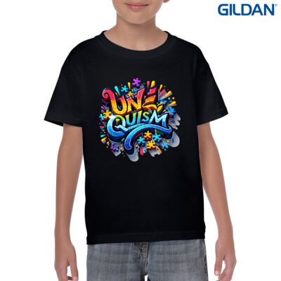 Uniquism graffiti puzzle piece  - Gildan Youth Heavy Cotton T-Shirt Thumbnail