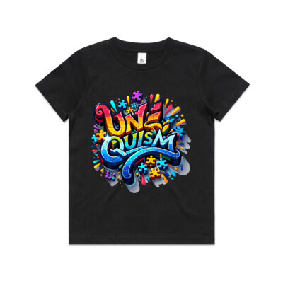 Uniquism graffiti puzzle piece  - AS Colour Kids Youth T shirt Thumbnail