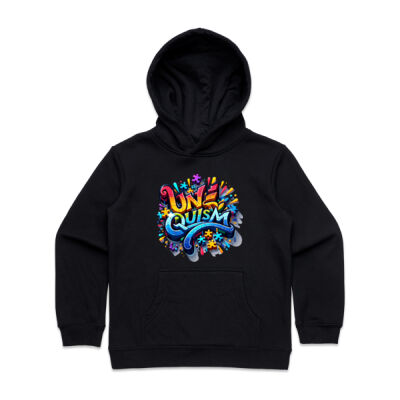 Uniquism graffiti puzzle piece  - AS Colour Kids Supply Hoodie Thumbnail