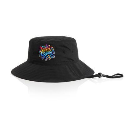Uniquism graffiti puzzle piece  - AS Colour Nylon Wide Brim Bucket Hat Thumbnail