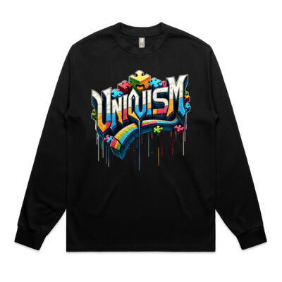 Uniquism graffiti puzzle piece 5 - AS Colour Mens Heavy Long Sleeve Tee Thumbnail