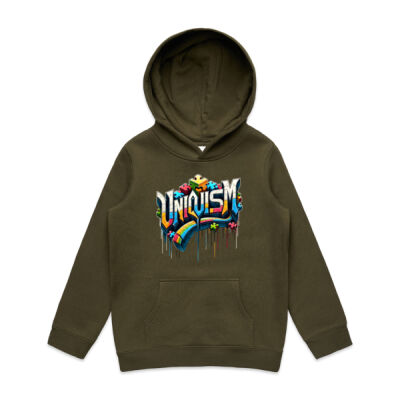 Uniquism graffiti puzzle piece 5 - AS Colour Kids Supply Hoodie Thumbnail