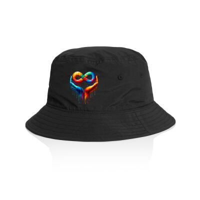 Uniquism love spectrum tee - AS Colour Nylon Bucket Hat Thumbnail