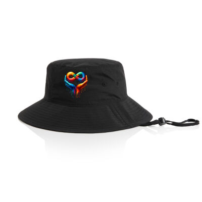 Uniquism love spectrum tee - AS Colour Nylon Wide Brim Bucket Hat Thumbnail