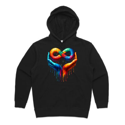 Uniquism love spectrum tee - AS Colour Womens Premium Hood Thumbnail