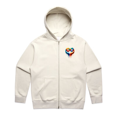 Uniquism love spectrum tee - AS Colour Mens Heavy Zip Hood Thumbnail