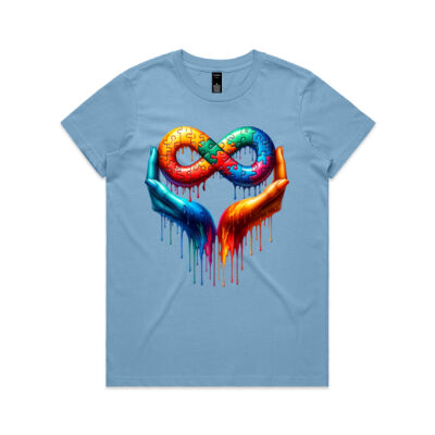 Uniquism love spectrum tee - AS Colour Womens Maple Tee Thumbnail