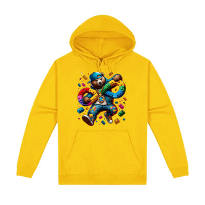 Autism Awareness lego bear - Cloke Kids Origin Hoodie Thumbnail