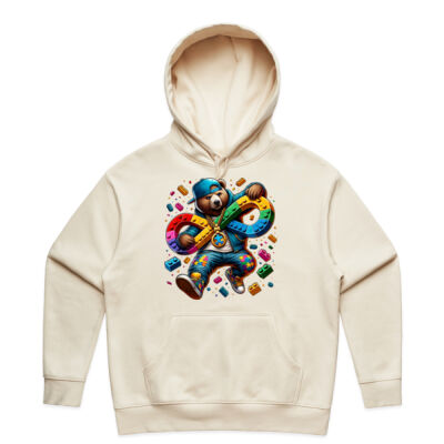 Autism Awareness lego bear - AS Colour Womens Heavy Hood Thumbnail